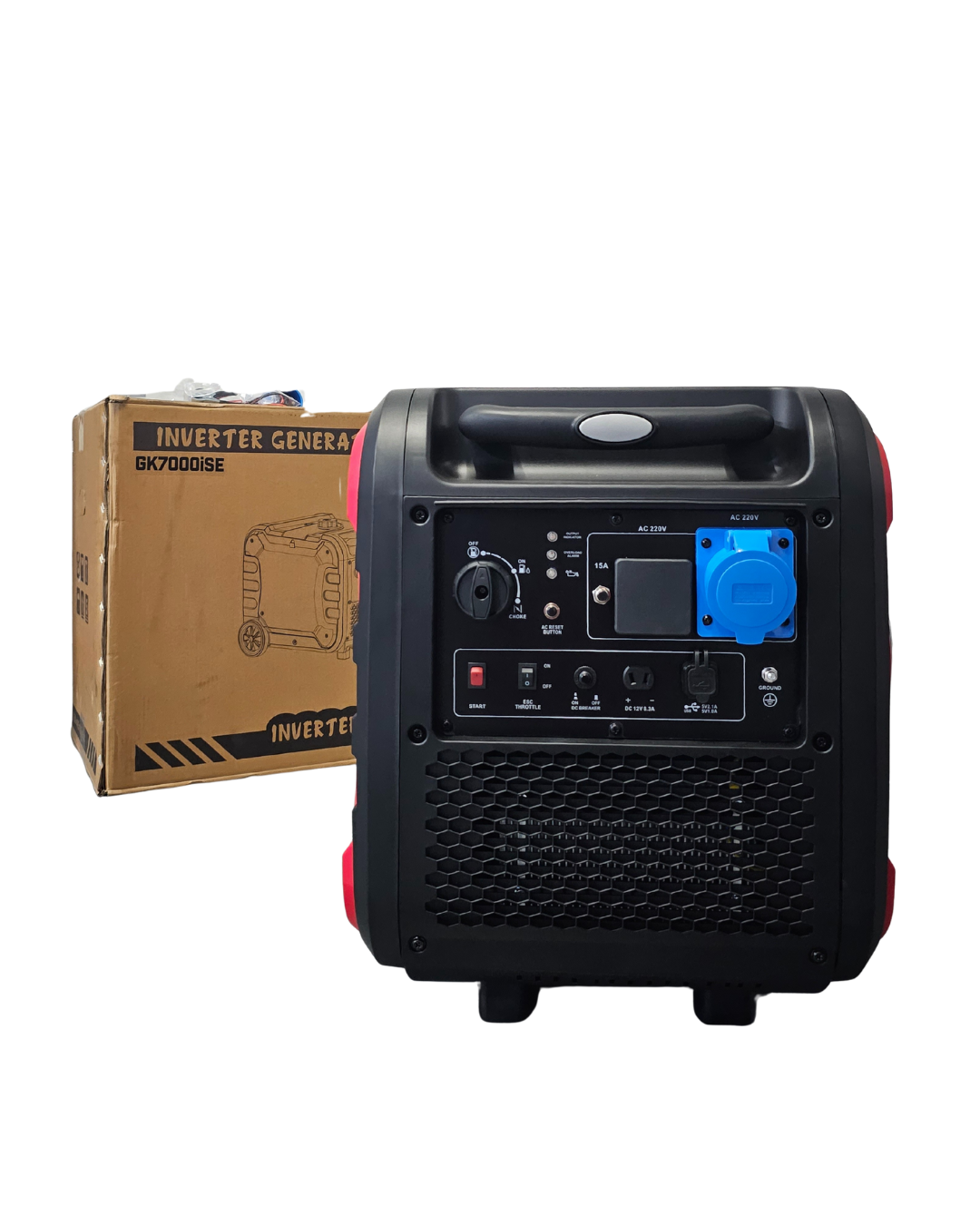 Generador Portátil Inverter A Nafta Genkins 6.5kw - Imagen 2