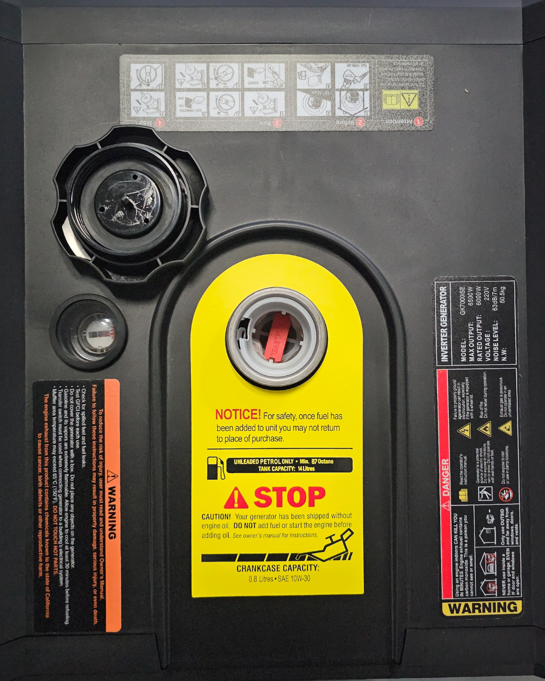 Generador Portátil Inverter A Nafta Genkins 6.5kw - Imagen 8